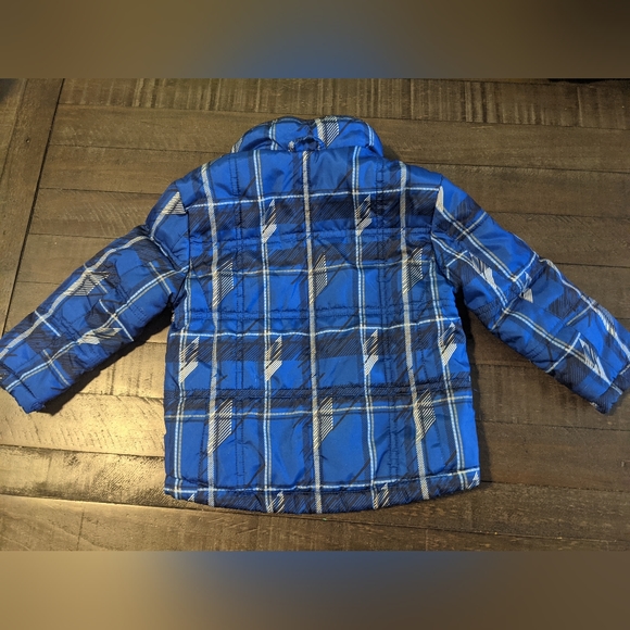 healthtex Boys 18M Winter Blue Puffy Jacket - Picture 2 of 2